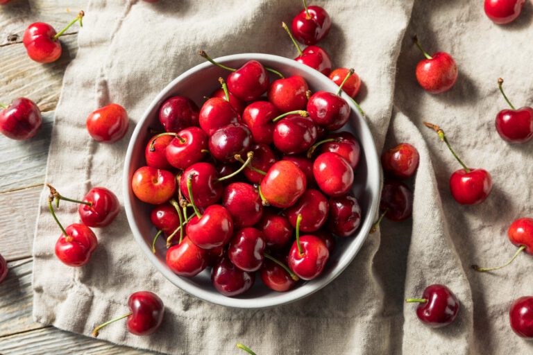a delicious bowl of cherries