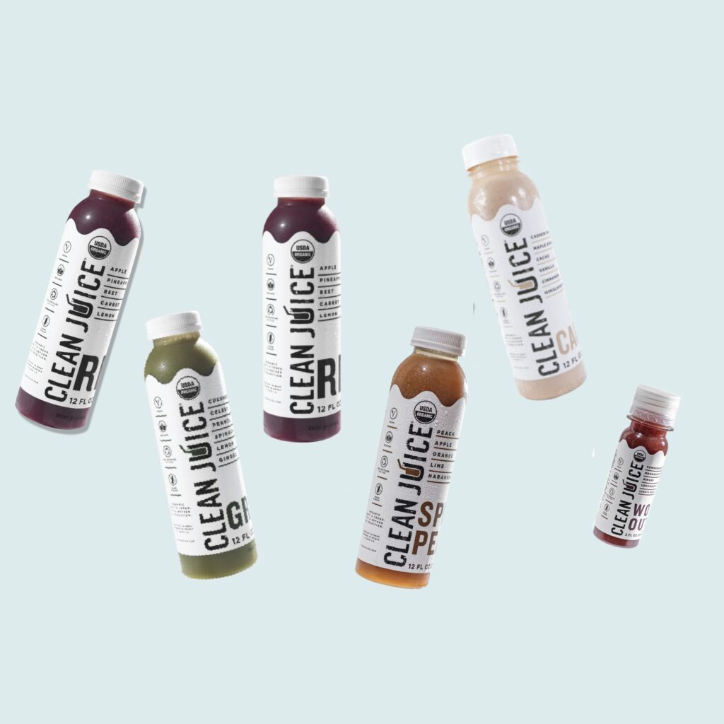 juice cleanses of many varieties and flavors
